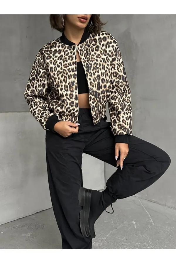 Manteau en cachemire en gros - Léopard pierre | TOPSHOW | F1827