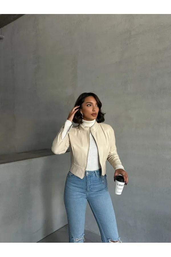 Manteau en cuir en gros - Pierre | TOPSHOW | F0443