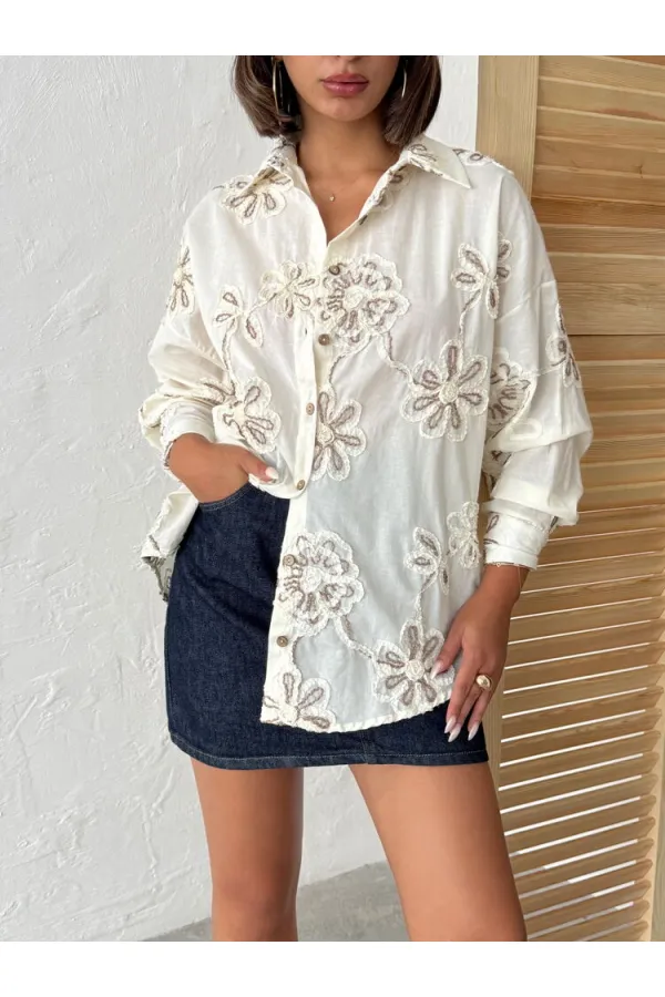 Süzüneli Shirt - Pattern 1 | Topshow | F1949