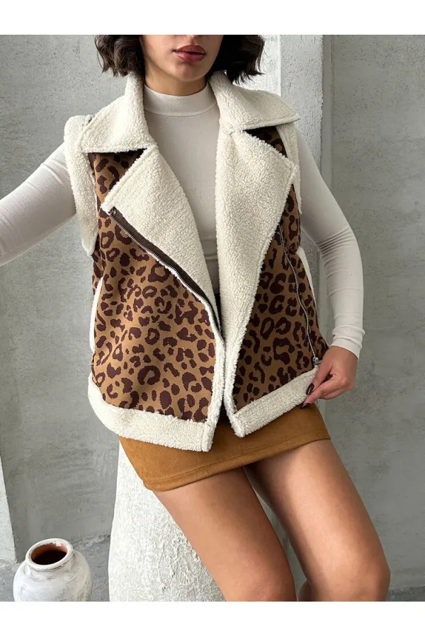 Plush Wholesale Vest - Camel Brown | TOPSHOW | F1828