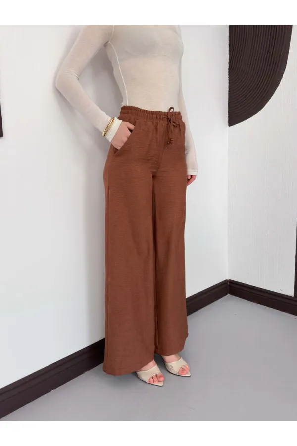 Kahve Toptan Pantolon | d2381 Topshow