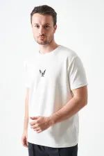T-shirt homme Off-White en modal à col rond et imprimé aigle
