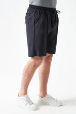 Erkek Antrasit Önü Çima Dikişli Modal Şort