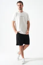 T-shirt homme Off-White en modal à col rond avec imprimé MANFECTUREO