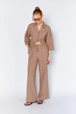 Women's Mink Lined Waistband Trousers