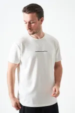 T-shirt homme Off-White en modal à col rond avec imprimé MANFECTUREO