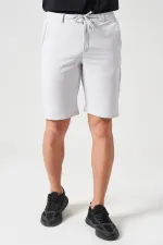 Erkek Taş Beli Yarım Lastikli Gold Şort