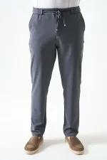 Erkek 4074-Antrasit Beli Yarım Lastikli Pike Basic Pantolon