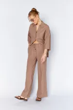 Women's Mink Lined Waistband Trousers
