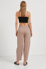 Women's Mink (5456) Front Stitched Balloon Cut Tencel Pants