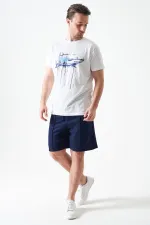 T-shirt homme Off-White à col rond et imprimé requin