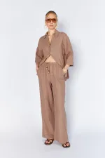Women's Mink Lined Waistband Trousers
