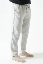 Erkek Taş Bel Bağlamalı Baggy Müslin Pantolon