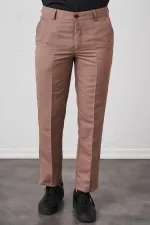 Erkek 1-Bej Yan Cep Comfort Fit Ceylan Pantalon