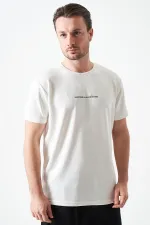 T-shirt homme Off-White en modal à col rond avec imprimé MANFECTUREO