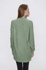 Kadın Çağla Önü Pencereli Triko Kazak