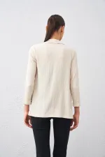 Kadın Taş Dirsek Kol Önü Açık Ceket