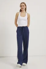 Débardeur côtelé en modal blanc cassé pour femme