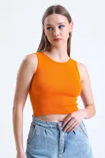 Kadın Orange Bisiklet Yaka Kolsuz Kaşkorse Atlet