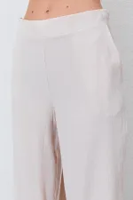 Kadın Bej Palazzo Pantolon