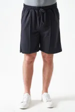 Erkek Antrasit Önü Çima Dikişli Modal Şort