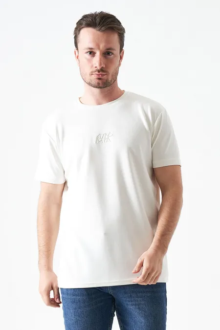 T-shirt homme Off-White en modal à col rond et imprimé ours origami