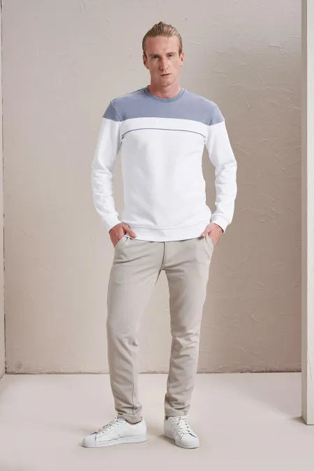 Erkek Taş Yan Cep Slim Fit Pike Chino Pantolon