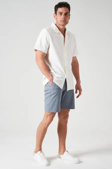 Short de jogging en coton Shantuk gris pour homme, avec taille semi-élastique