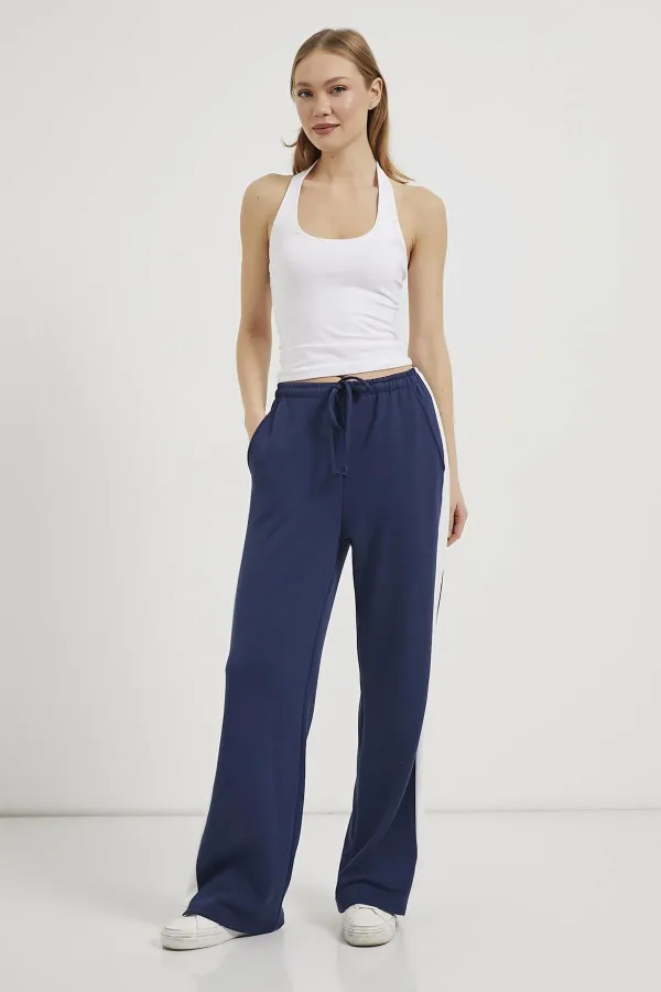 Débardeur côtelé en modal blanc cassé pour femme