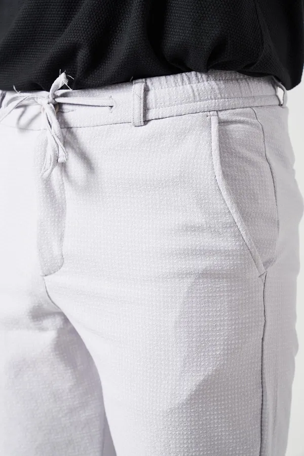 Erkek Taş Beli Yarım Lastikli Gold Şort