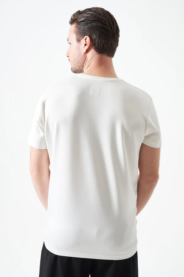 T-shirt homme Off-White en modal à col rond avec imprimé REFRESH