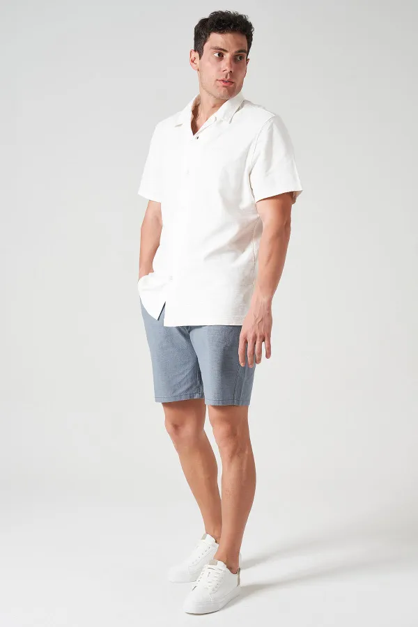 Short de jogging en coton Shantuk gris pour homme, avec taille semi-élastique