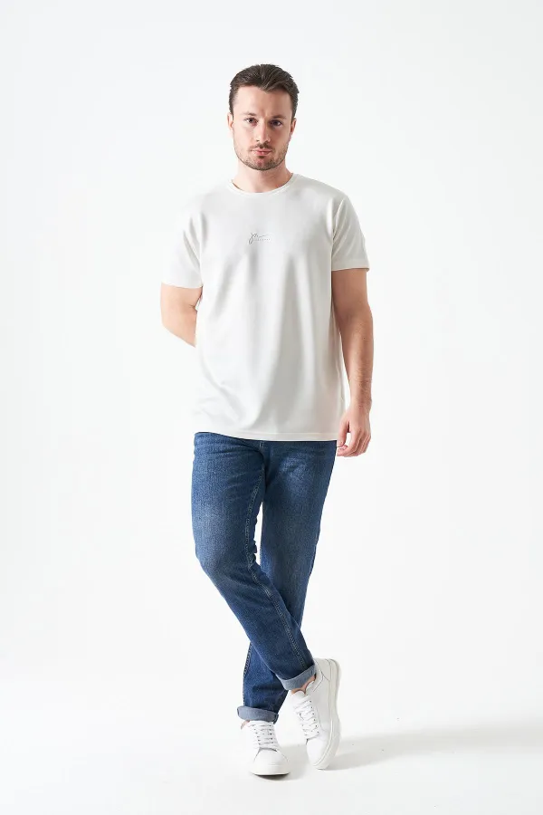 T-shirt Off-White Overdose imprimé en modal à col rond pour homme