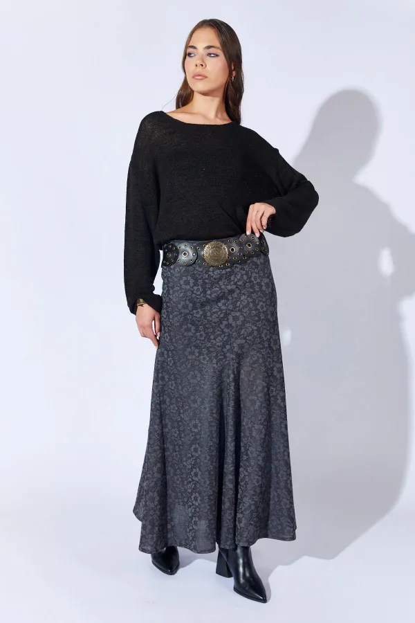 Kadın Siyah Içi Mini Etekli Dilimli Tül Etek