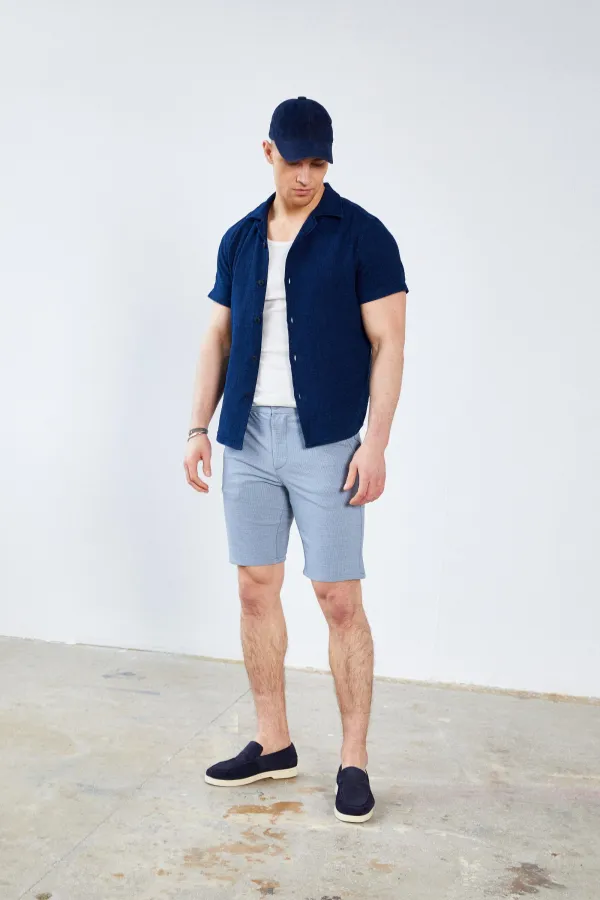 Short de jogging en coton Shantuk gris pour homme, avec taille semi-élastique