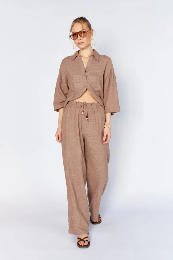 Women's Mink Lined Waistband Trousers