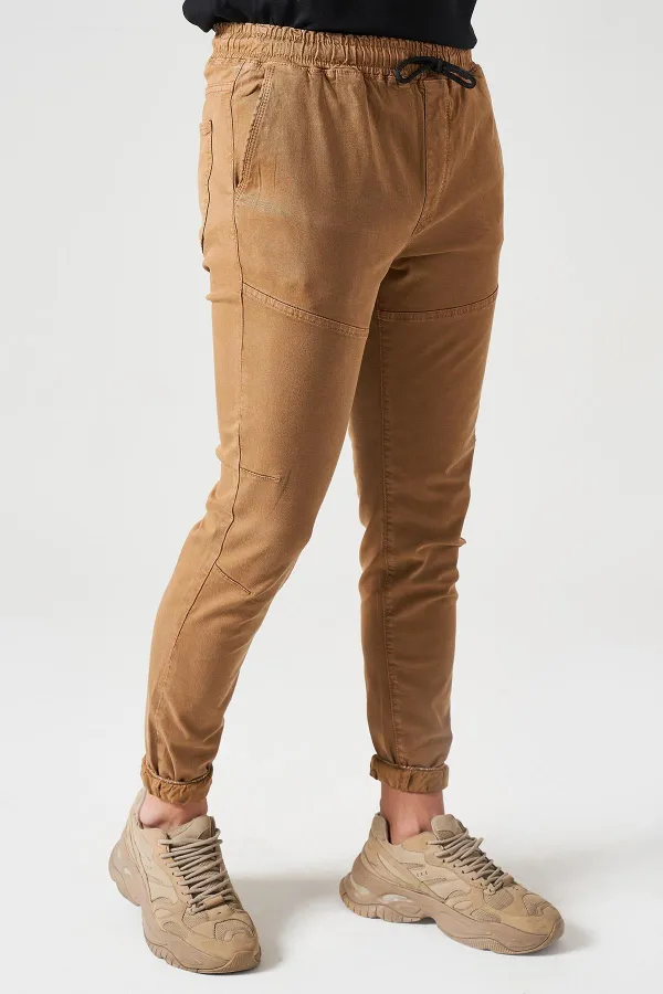 Erkek Camel Bel Ve Paça Lastikli 10790 PFD JOGGER Pantolon