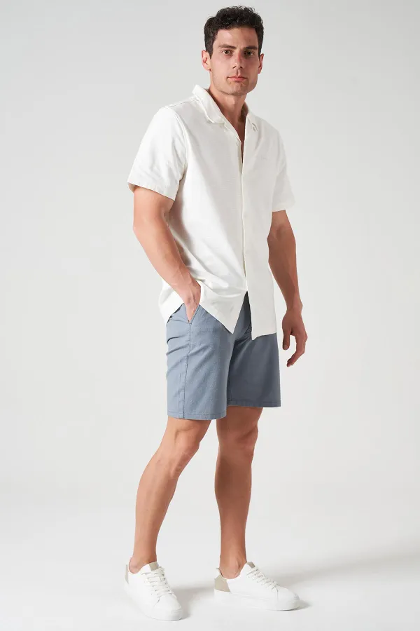 Short de jogging en coton Shantuk gris pour homme, avec taille semi-élastique