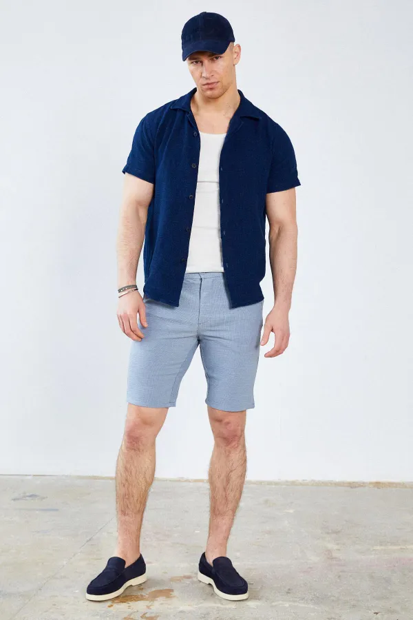 Short de jogging en coton Shantuk gris pour homme, avec taille semi-élastique