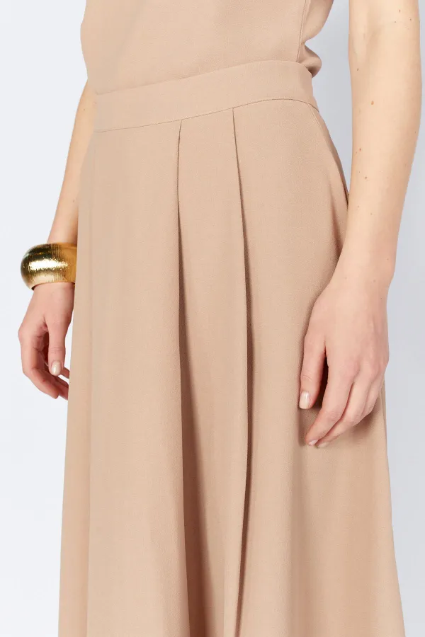 Kadın Vizon 3496 Pileli Midi Boy Etek