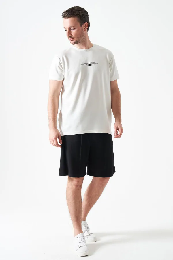 T-shirt homme Off-White en modal à col rond avec imprimé REFRESH