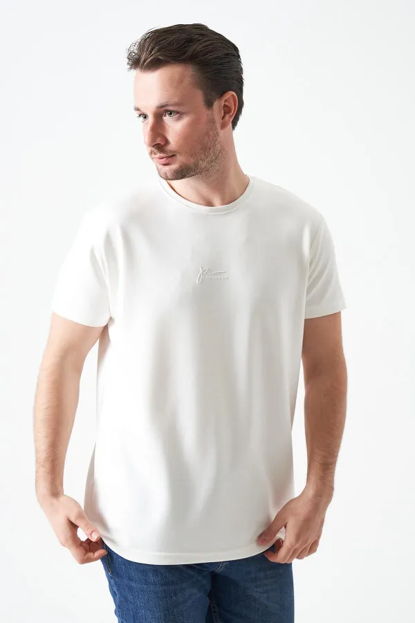 T-shirt Off-White Overdose imprimé en modal à col rond pour homme