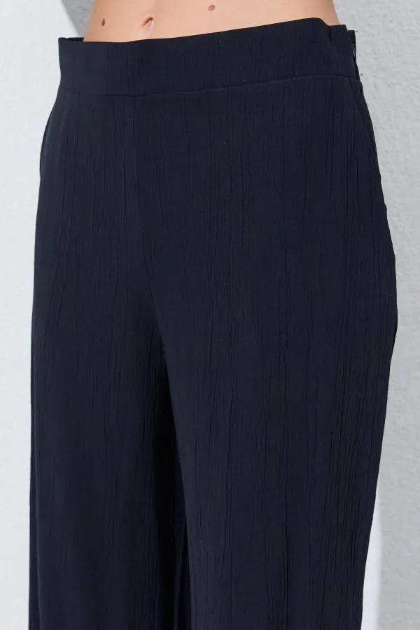 Kadın Siyah Palazzo Pantolon