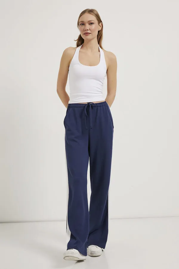 Débardeur côtelé en modal blanc cassé pour femme