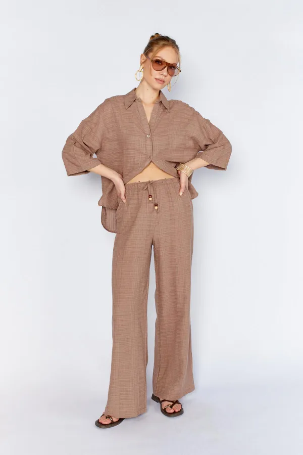 Women's Mink Lined Waistband Trousers