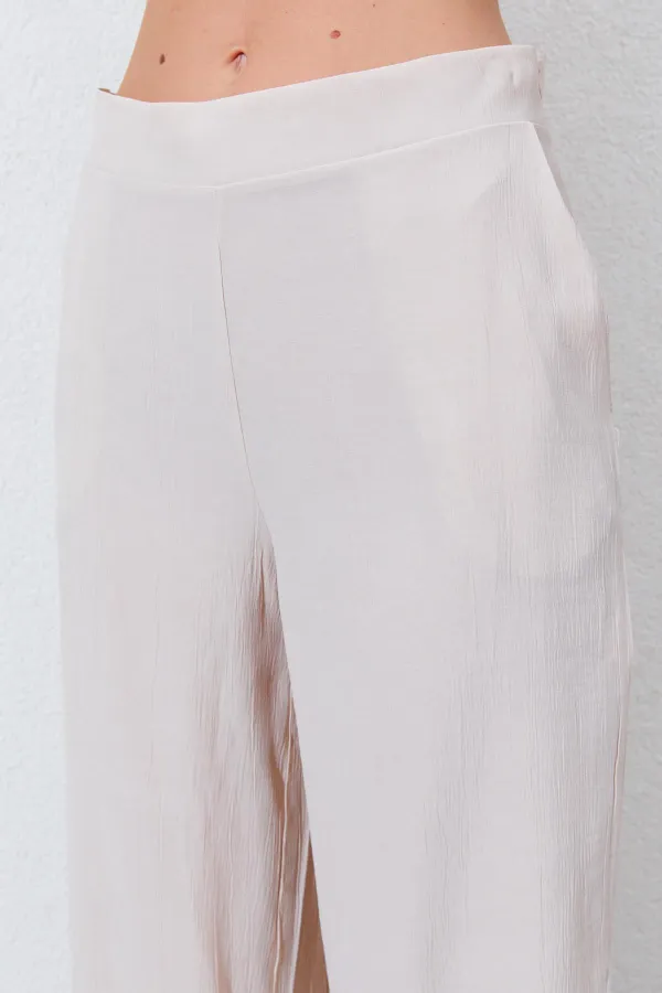 Kadın Bej Palazzo Pantolon