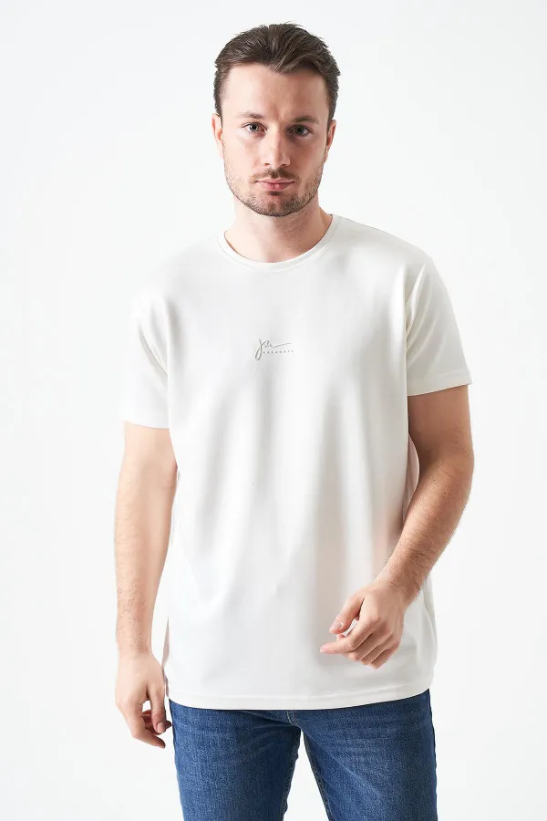 T-shirt Off-White Overdose imprimé en modal à col rond pour homme