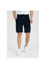 Men's Basic Shorts with Stripe Detail and Pockets