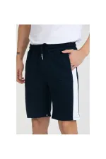 Men's Basic Shorts with Stripe Detail and Pockets