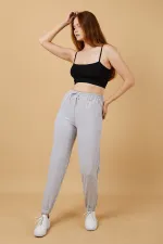 Women's Sweatpants with Elastic Waist and Cuffs